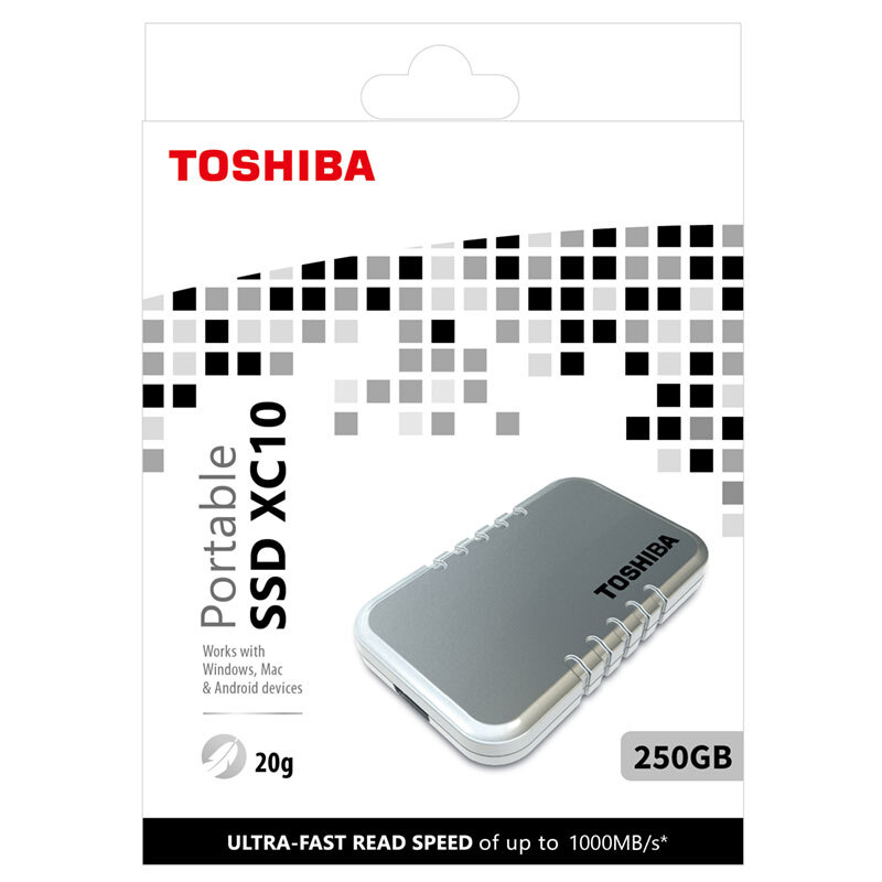 Toshiba XC10 Portable SSD Drive 250GB PA5288A 1MCS