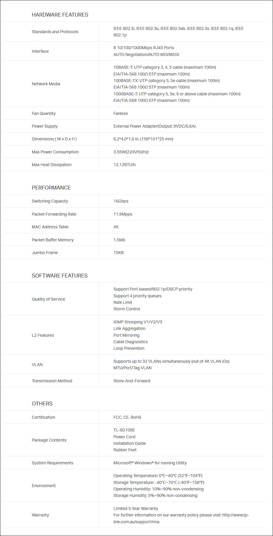 TP-Link TL-SG108E 8-Port Gigabit Easy Smart Switch - Overview 2