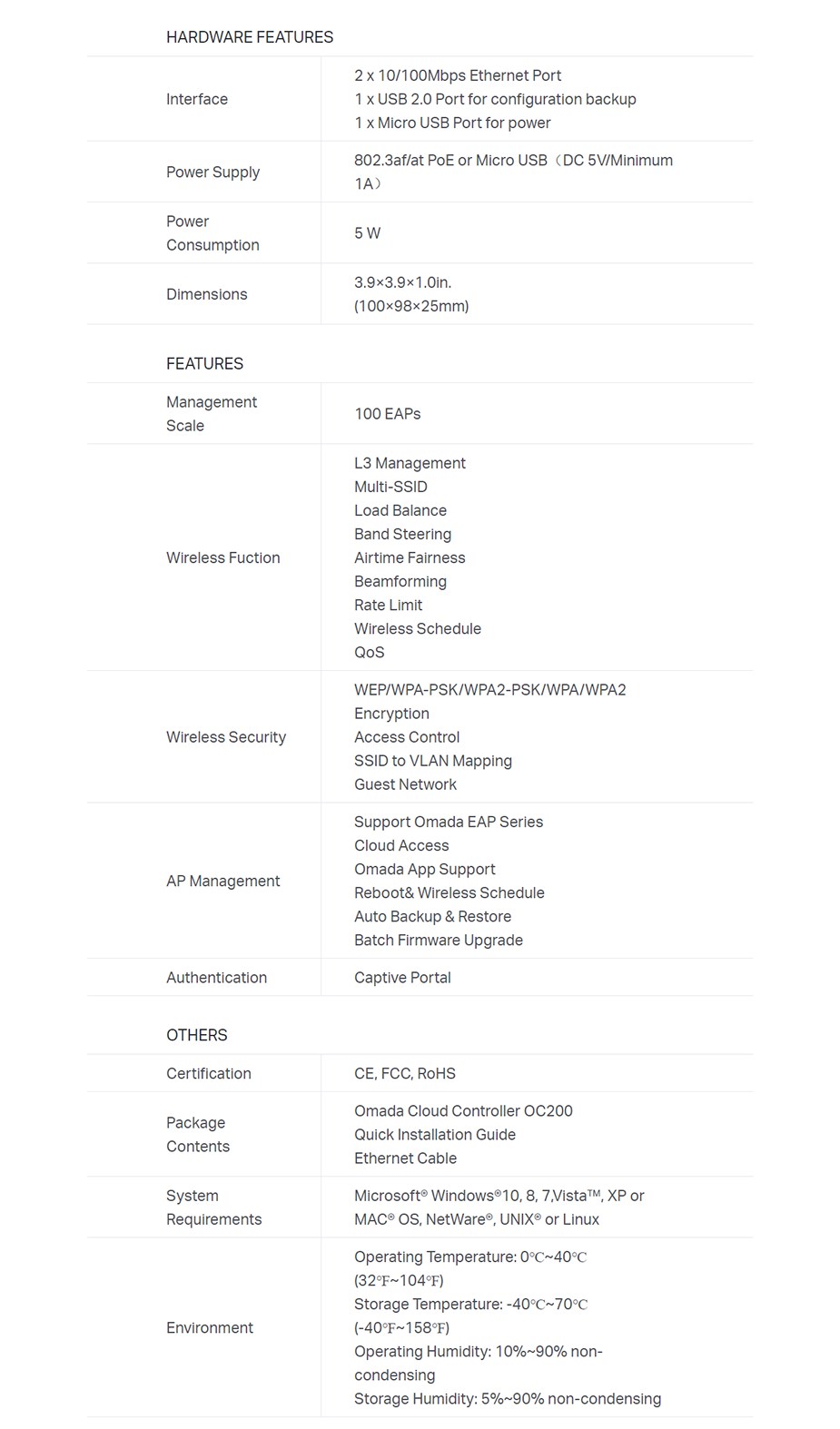 TP-Link OC200 Omada Cloud Controller - Desktop Overview 2