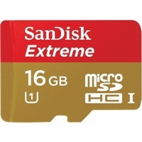 SanDisk 16GB Extreme Micro SDHC Card Class10/80MB SDSDQX-016G-U46