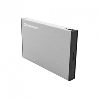 Simplecom SE218-SL 2.5" SATA HDD To USB3.0 Aluminium Tool Free Enclosure Silver