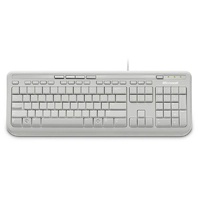 Microsoft Wired Desktop 600 Keyboard White ANB-00034 (Black Letters)