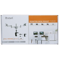 Brateck Elegant Aluminium Dual LCD Monitor Table Stand BT-LDT02-C024