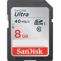 SANDISK 8GB ULTRA SDHC UHS-I CARD 40MB/S CLASS 10 SDSDUN-008G-G46