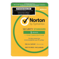 NORTON SERCURITY STANDARD OEM 1 DEVICE 1 YEAR CD MEDIA