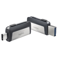SanDisk 128GB Ultra Dual USB 3.1 Flash Drive Type-A and Type-C - 150MB/s
