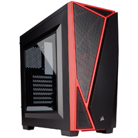 CORSAIR Carbide SPEC-04 Mid-Tower Gaming Case, Black & Red CC-9011107-WW
