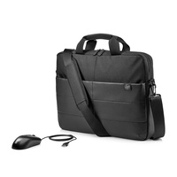 HP 1FK06AA 15.6" Classic Briefcase and Mouse Bundle
