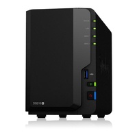 Synology DS218+ DiskStation 2-Bay NAS, Intel Dual Core 2.0GHz, 2GB DDR3L RAM