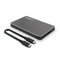 Simplecom SE219-BK 2.5" SATA HDD To USB3.1 Type-C Aluminium Tool Free Enclosure