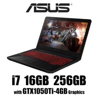 Asus FX504GE-E4012T 15.6"FHD Core i7 8750H 4G-GTX1050Ti 16GB 256GB SSD+1T W10