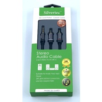Sivertec BC-AUD03 3.5mm Male to 2RCA audio cable 1.0m