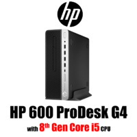 HP 600 ProDesk G4 SFF, i5-8500, 8GB, 256GB SSD, W10P64, 3-3-3 (4VG26PA)