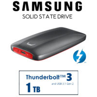 Samsung Portable SSD X5 1TB Thunderbolt 3 MU-PB1T0B/WW