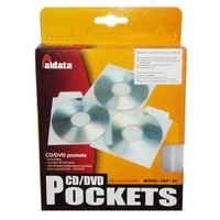 AIDATA 25 CD/DVD POCKETS CDP1-25C