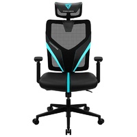 ThunderX3 YAMA1 Ergonomic Mesh Gaming Chair - Black/Cyan TX3-YAMA1-BC