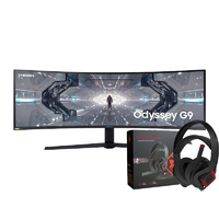 Samsung Odyssey G9 49" 1ms DQHD 240Hz HDR10+ G-Sync 1000R Curved QLED Monitor LC49G95TSSEXXY