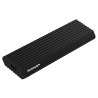 Simplecom SE513 NVMe PCIe (M Key) M.2 SSD to USB3.1 Gen 2 Type C Enclosure Black