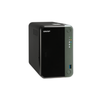 QNAP TS-253D-4G 2-Bay NAS, Intel Celeron J4125 quad-core 2.0GHz (up to 2.7GHz), 4GB DDR4 SODIMM RAM (1x4GB, max 8GB total),2x 2.