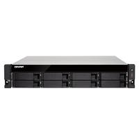 QNAP TS-832PXU-RP-4G 8-Bay 2U rackmount NAS Cortex-A57 quad-core 1.7GHz CPU, 4GB DDR4 UDIMM RAM (max 16GB), SATA 6Gb/s, redundan