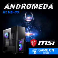 BLUE-03 Andromeda | Core i9-10900KF | RTX 3080 10G | NVMe SSD | Intel Gaming PC System Powered by MSI