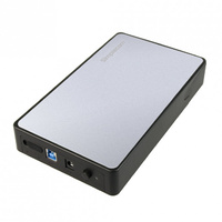 Simplecom SE325-SL Tool Free 3.5" SATA HDD to USB 3.0 Hard Drive Enclosure Silver