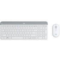 Logitech MK470 Slim Wireless Keyboard and Mouse Combo White 920-009183