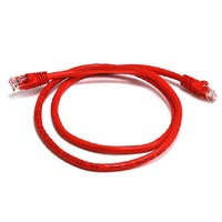 8Ware Cat6a UTP Ethernet Cable 1m Snagless Red