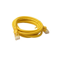 8Ware Cat6a UTP Ethernet Cable 2m Snagless Yellow
