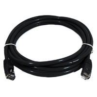 8Ware Cat6a UTP Ethernet Cable 2m Snagless Black