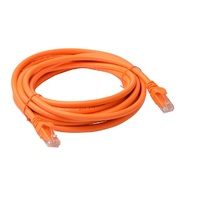 8Ware Cat6a UTP Ethernet Cable 5m Snagless Orange