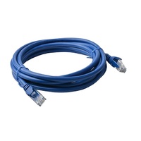 8Ware Cat 6a UTP Ethernet Cable, Snagless - 7m Blue LS