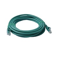 8Ware Cat 6a UTP Ethernet Cable, Snagless - 7m Green LS