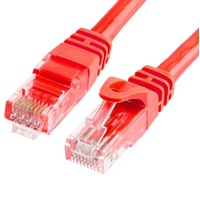 Astrotek CAT6 Cable 1m - Red Color Premium RJ45 Ethernet Network LAN UTP Patch Cord 26AWG-CCA PVC Jacket