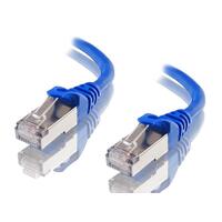 Astrotek CAT6A Shielded Ethernet Cable 1m Blue Color 10GbE RJ45 Network LAN Patch Lead S/FTP LSZH Cord 26AWG