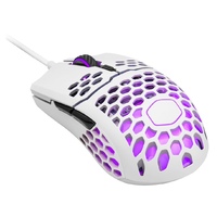 Cooler Master MM711 RGB Lightweight Optical Gaming Mouse - Matte White