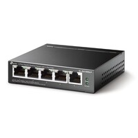 TP-Link TL-SG1005LP 5-Port 10/100/1000 Mbps Desktop Switch with 4-Port PoE+
