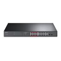 TP-Link TL-SL1218MP 16 Port 10/100 Unmanaged PoE Switch with 2 Gigabit SFP Ports