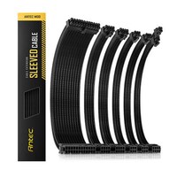 Antec PSU Sleeved Extension Cable Kit V2 - Black (compatible with any brand PSU)