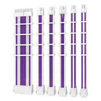 Antec PSU Sleeved Extension Cable Kit V2 - Purple/White (compatible with any brand PSU)