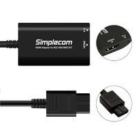 Simplecom CM461 HDMI Adapter Composite AV to HDMI Converter for Nintendo NGC N64 SNES SFC