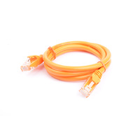 8Ware PL6A-1ORG Cat6a UTP Ethernet Cable 1m Snagless Orange