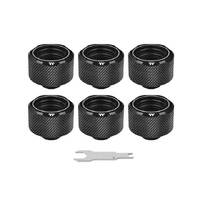 Thermaltake Pacific C-PRO G1/4 PETG Tube 16mm OD Compression Black - 6 Pack