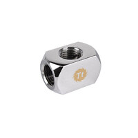 Thermaltake Pacific 4-Way G1/4 Connector Block - Chrome