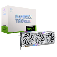 MSI GeForce RTX 4070 Ti GAMING X TRIO WHITE 12GB GDDR6X Next GEN Graphics Card