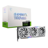 MSI GeForce RTX 4080 GAMING X TRIO WHITE 16GB GDDR6X Next GEN Graphics Card