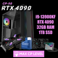 ⭐ MAX CP LEVEL ⭐ 13th GEN i9-13900KF RTX 4090 32GB 1TB PCIe5.0 Liquid Cooling Gaming PC