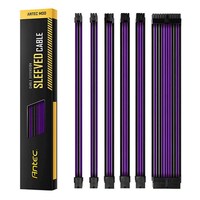 Antec PSU Sleeved Extension Cable Kit V2 - Purple/Black (compatible with any brand PSU)
