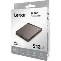 Lexar SL200 Portable SSD 512GB up to 550MB/s read, up to 400MB/s write