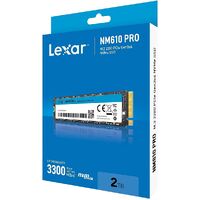 Lexar NM610 Pro M.2 2280 PCIe Gen3x4 SSD 2TB up to 3300MB/s read 2600MB/s write
